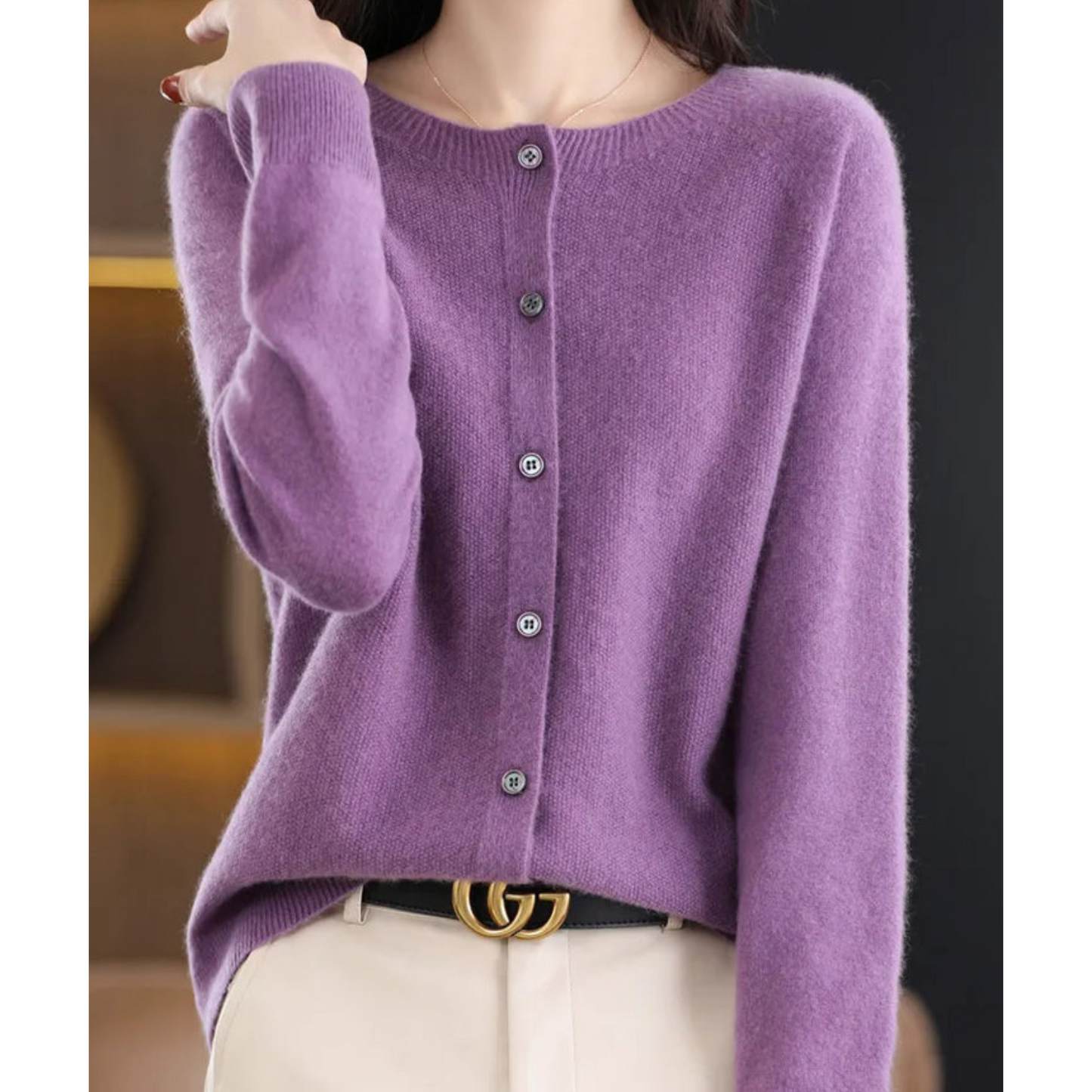 Women's Cozy Long Sleeve Button Front Cardigan