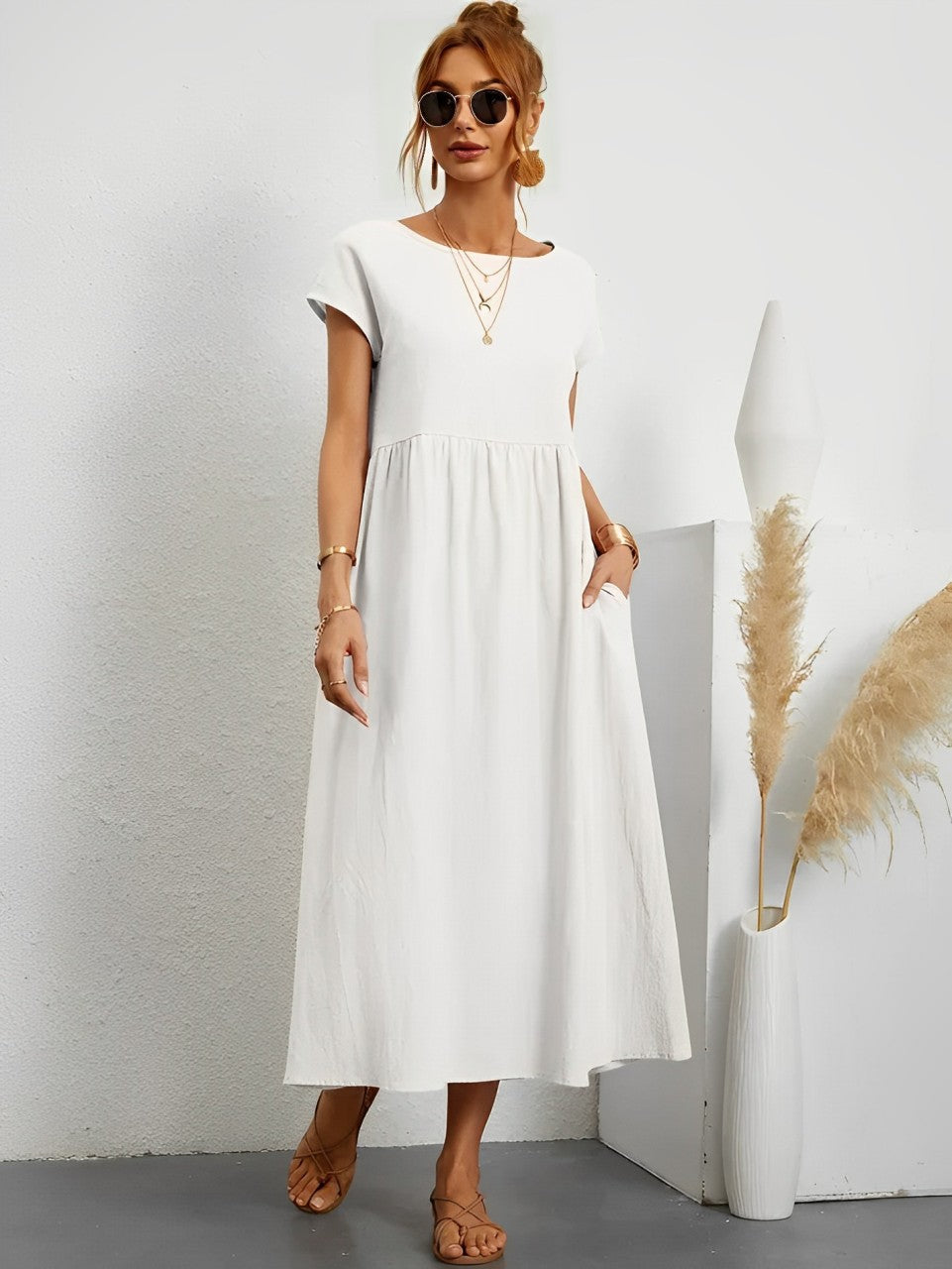 Timeless Elegant Midi Dress - OutfitLondon