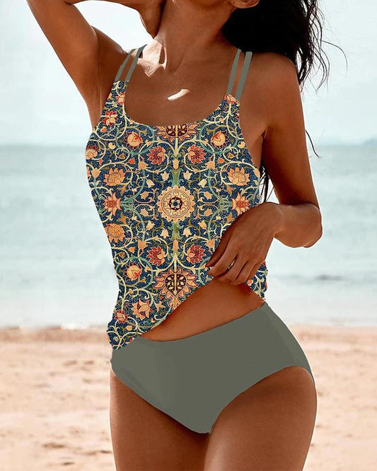 Women's Tankini Halter Swimsuit - OutfitLondon