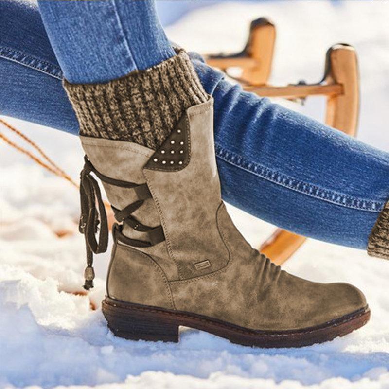 Cozy Ladies Winter Ankle Boots - OutfitLondon