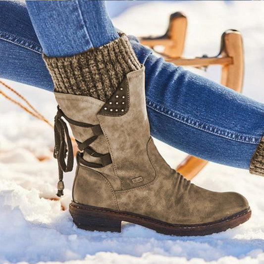 Cozy Ladies Winter Ankle Boots - OutfitLondon