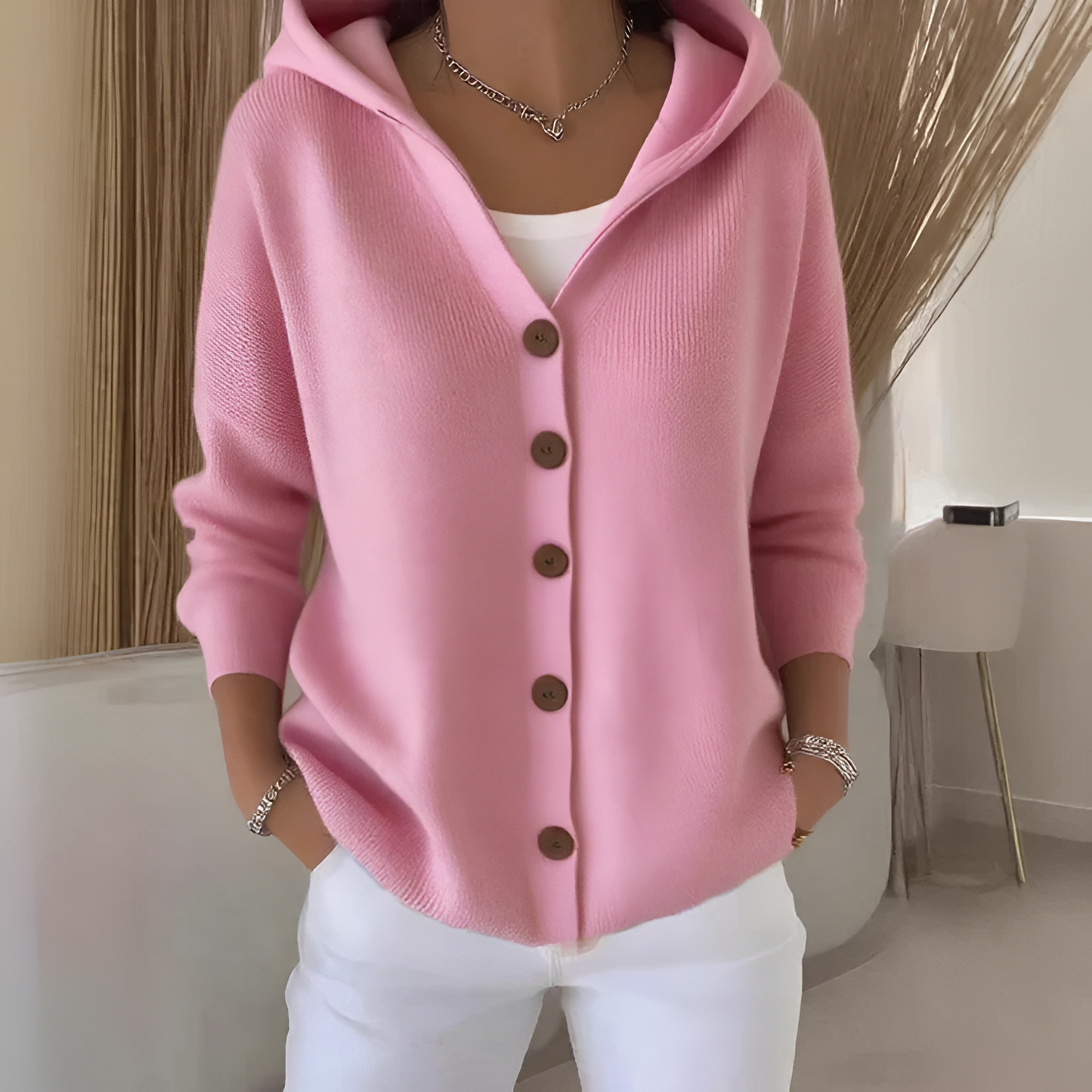 Women's Warm Comfortable Oversized Cardigan Sweater - OutfitLondon