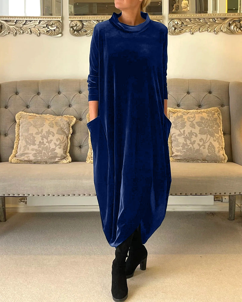 Relaxed Fit Ladies Maxi Dress with Pockets