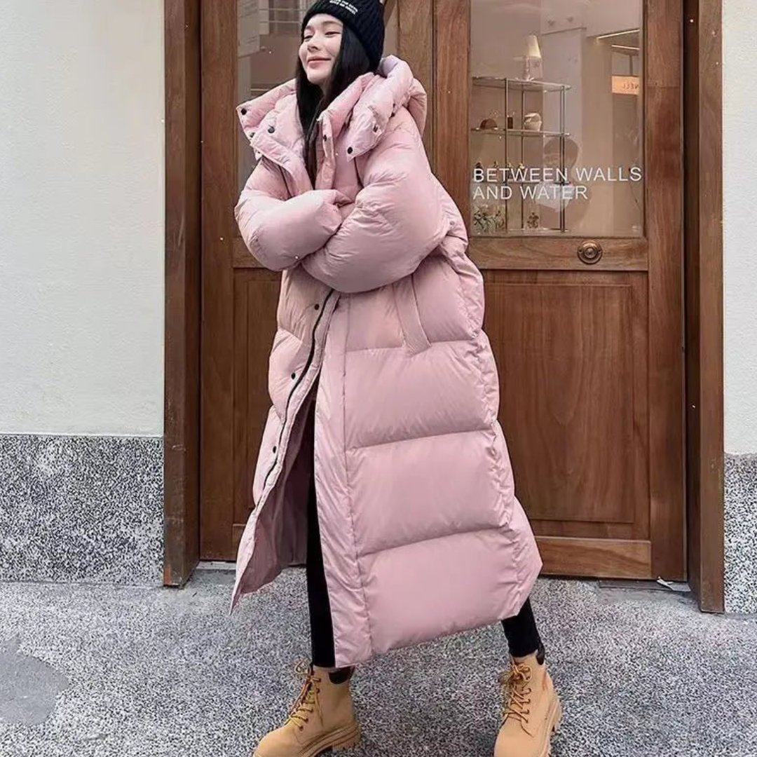 Warm Waterproof Puffer Coat for Women's Winter
