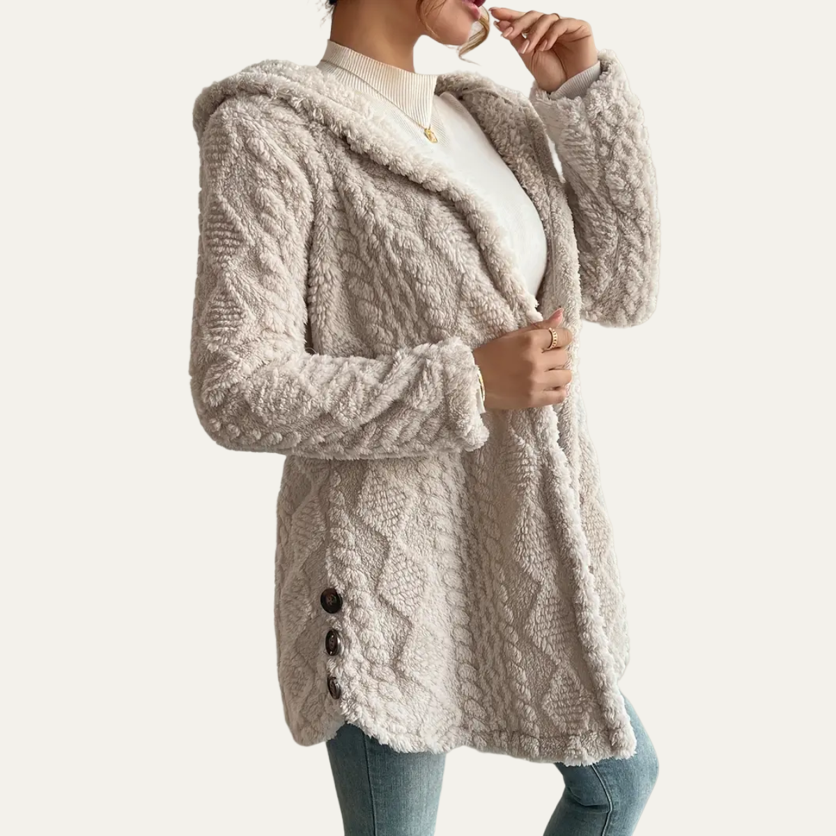 Soft Fleece Hooded Women's Jacket