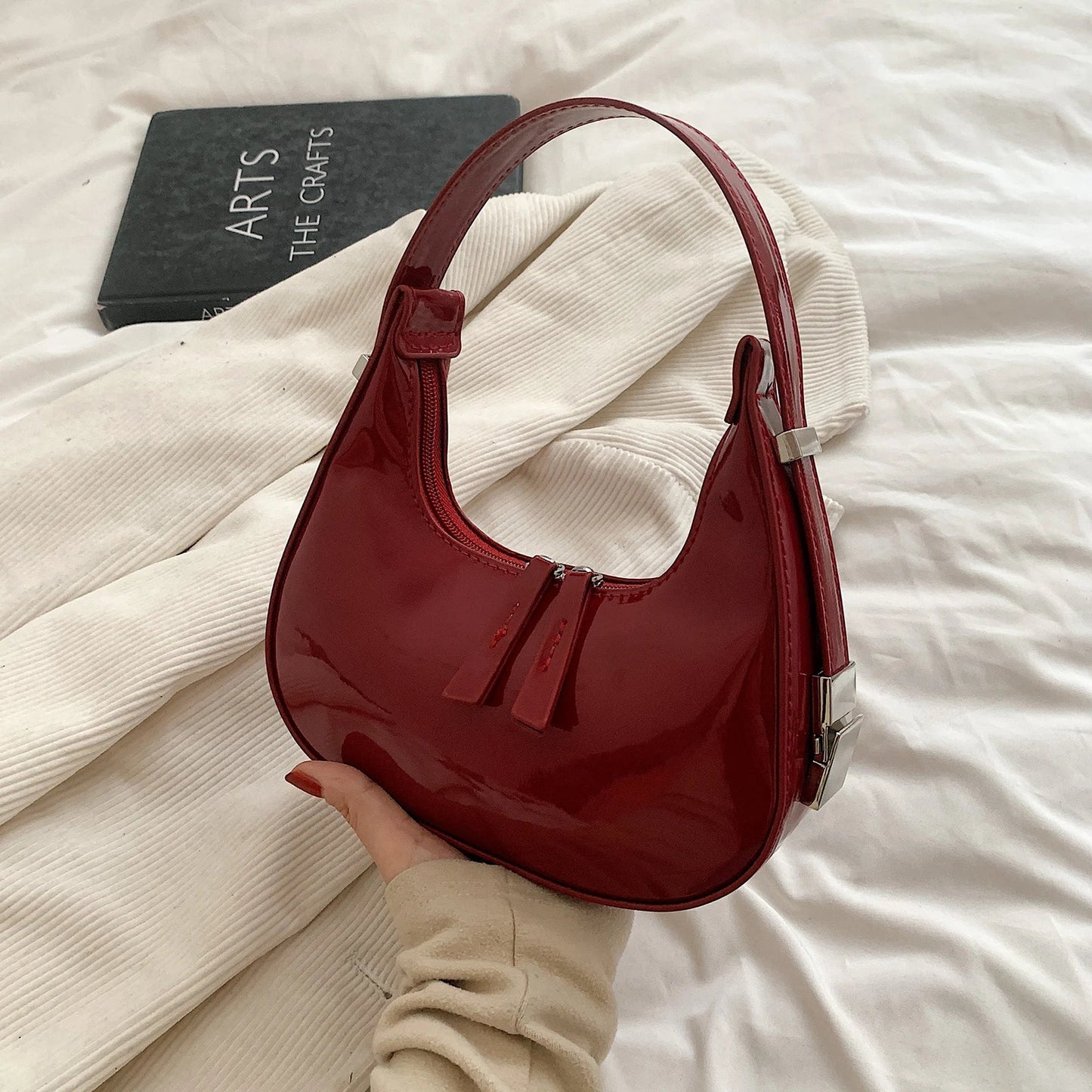 Small Leather Shoulder Bag for Everyday Use - OutfitLondon