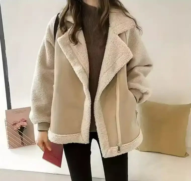 Casual Double Color Ladies Jacket - OutfitLondon