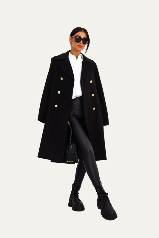 Ladies Classic Luxury Double Breasted Trench Coat - OutfitLondon