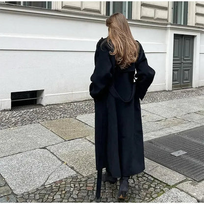 Classic Women's Double Breasted Belted Trench Coat