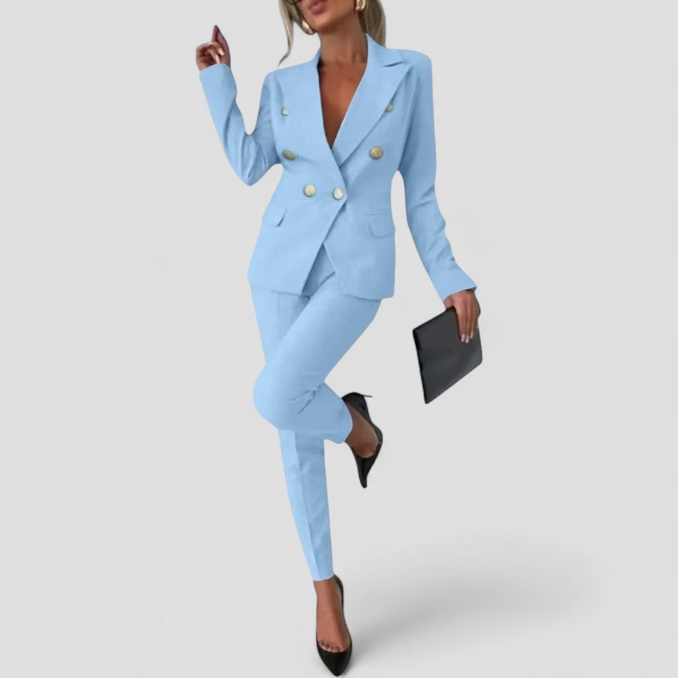 Ladies Classic Two-Piece Suit Set - OutfitLondon