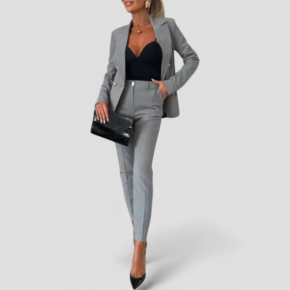 Ladies Classic Two-Piece Suit Set