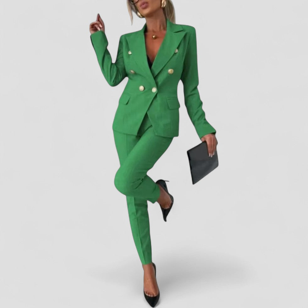 Ladies Classic Two-Piece Suit Set