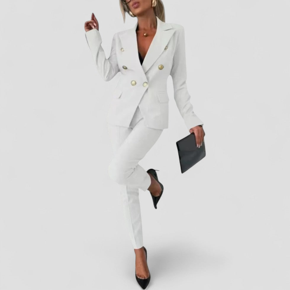 Ladies Classic Two-Piece Suit Set