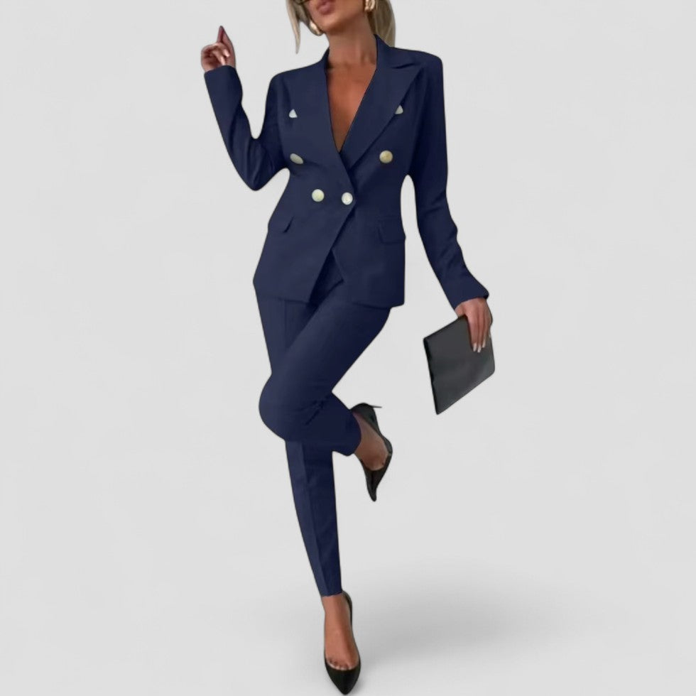Ladies Classic Two-Piece Suit Set