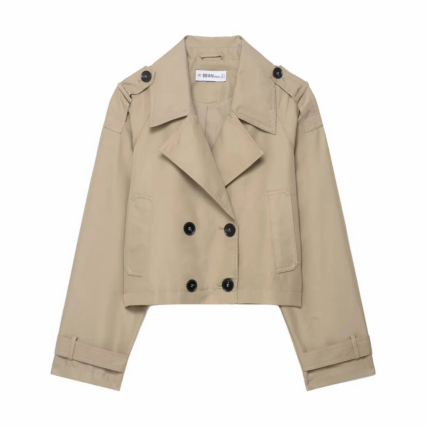 Classic Women's Trench Coat - Warm Winter Office Jacket - OutfitLondon