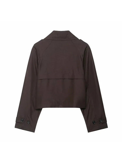 Classic Women's Trench Coat - Warm Winter Office Jacket