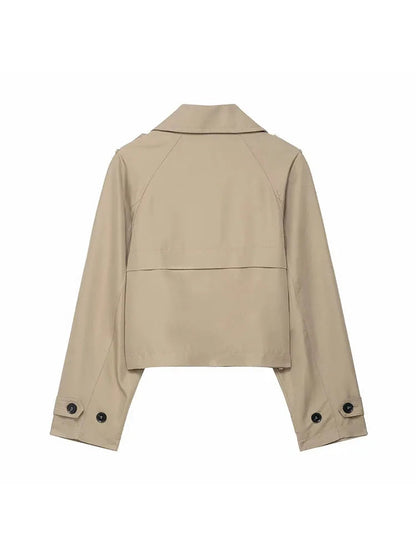 Classic Women's Trench Coat - Warm Winter Office Jacket