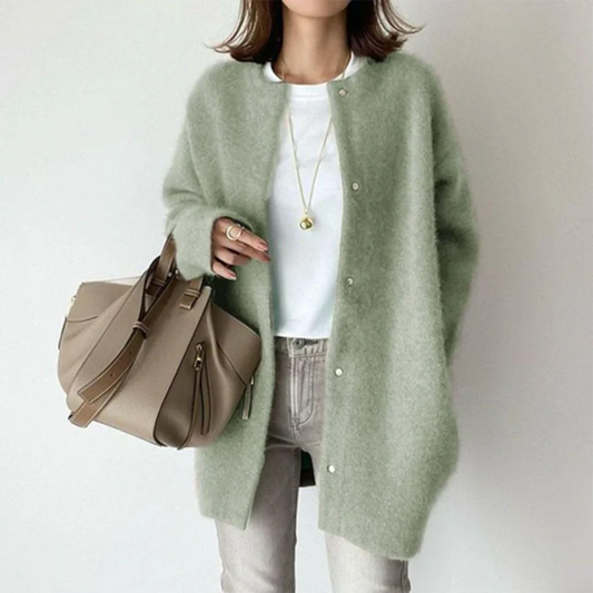 Chic Ladies Knitted Open Cardigan - OutfitLondon