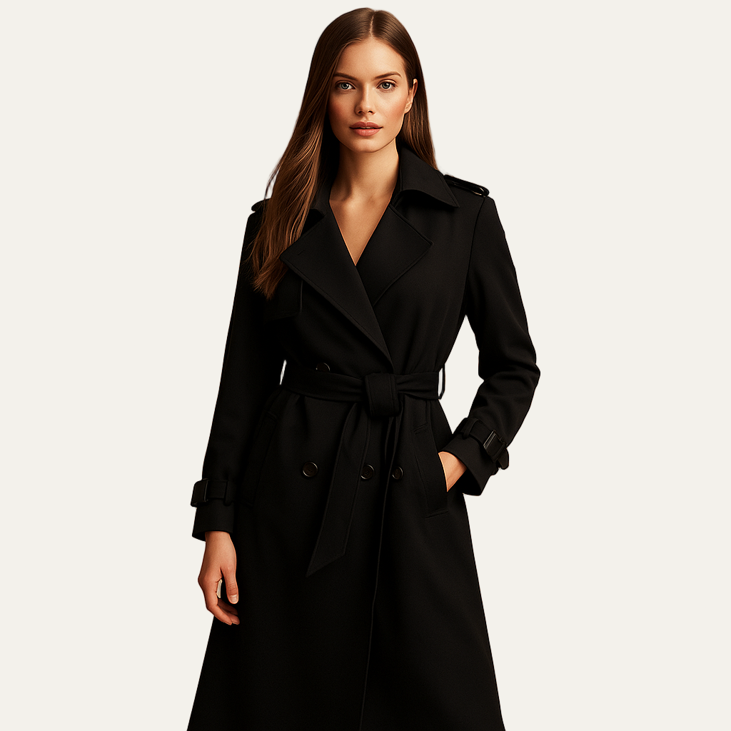 Simple Classic Fit Trench Coat