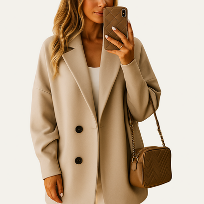 Women's Slim Fit Short Snap Bomber Jacket - OutfitLondon
