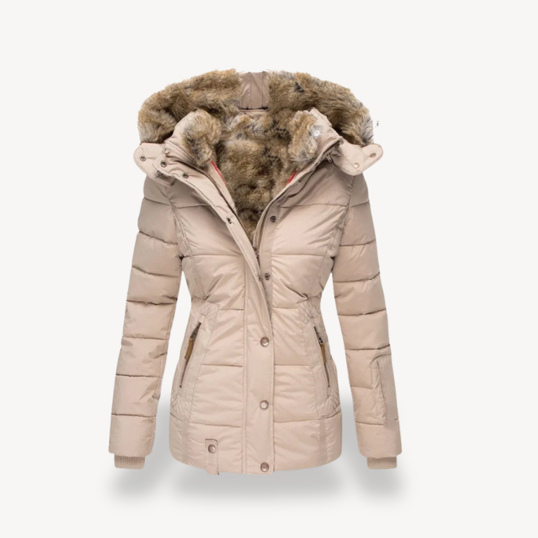 Ladies Warm Parka Jacket Coat - OutfitLondon