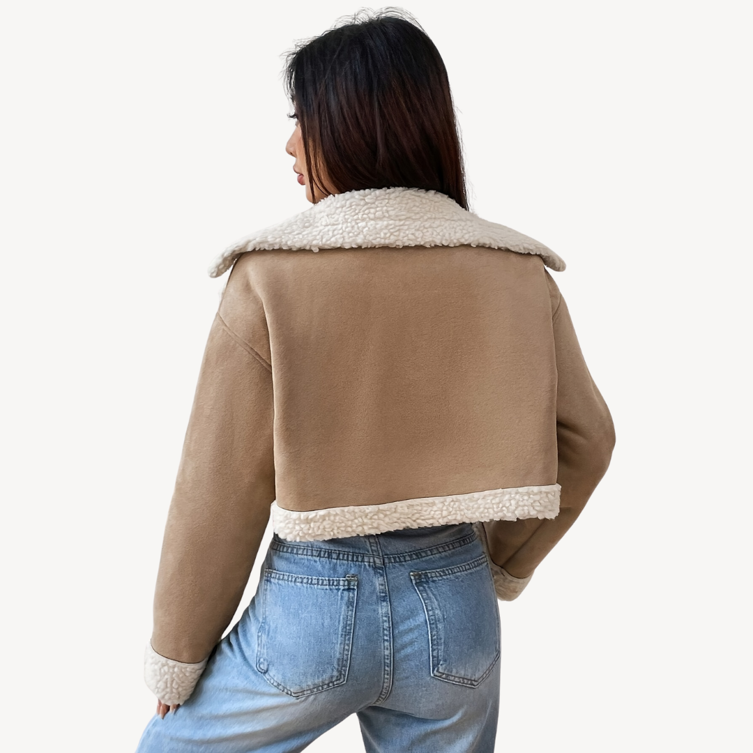 Luxurious Faux Fur Suede Coat