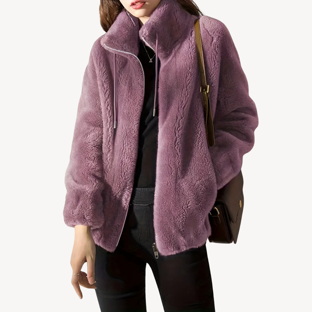 Ladies Soft Faux Leather Jacket