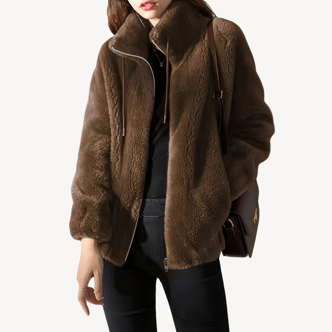 Ladies Soft Faux Leather Jacket