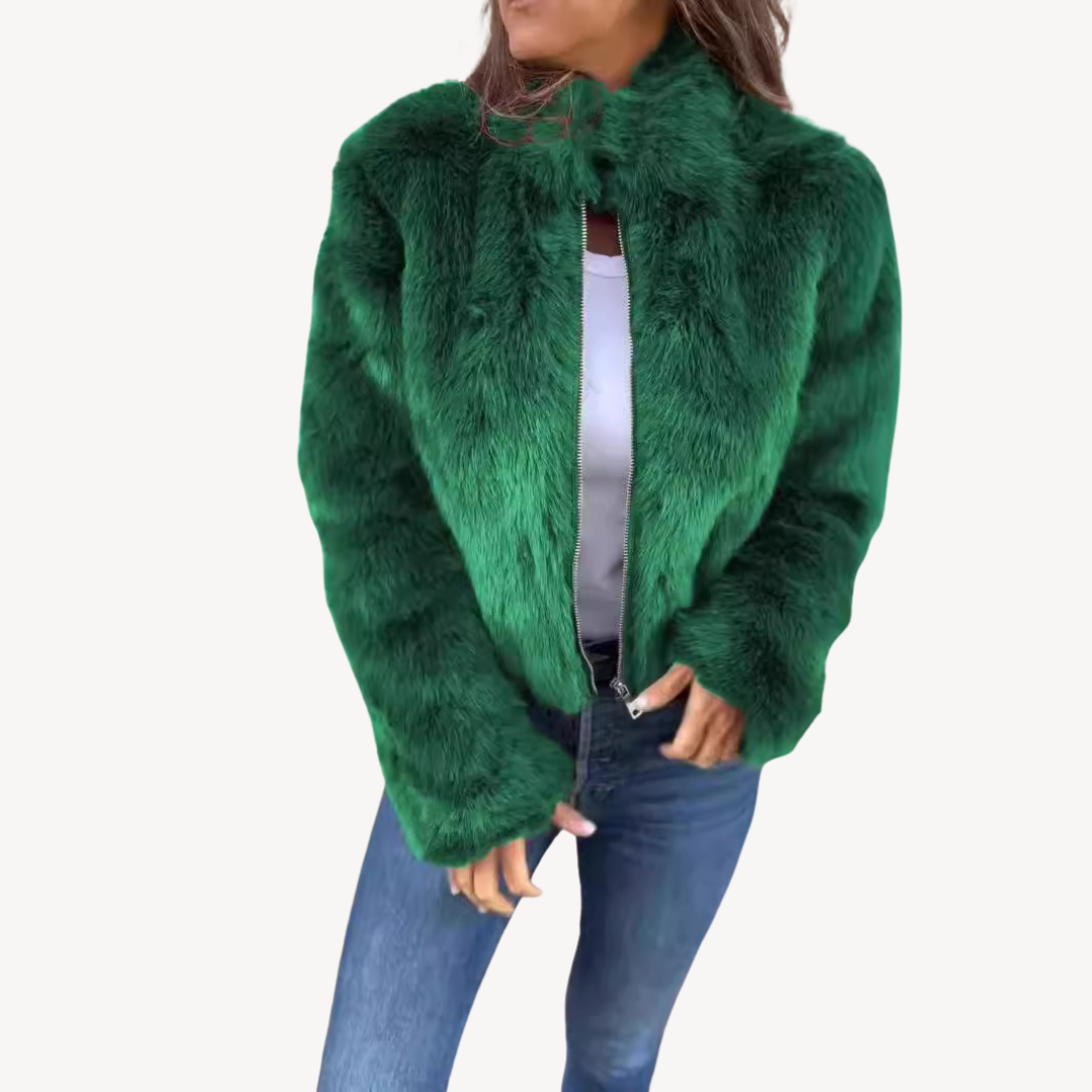Warm Fuzzy Ladies Winter Coat
