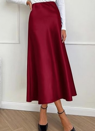 Flattering Mid Length Women's Skirt - OutfitLondon