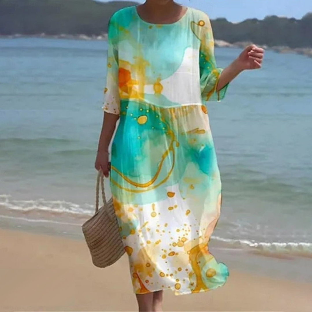 Women's Pretty Mid Length Floral Dress