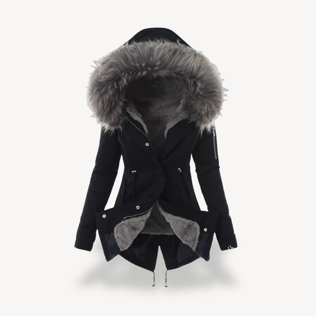 Warm Fleece Lined Women's Hooded Jacket