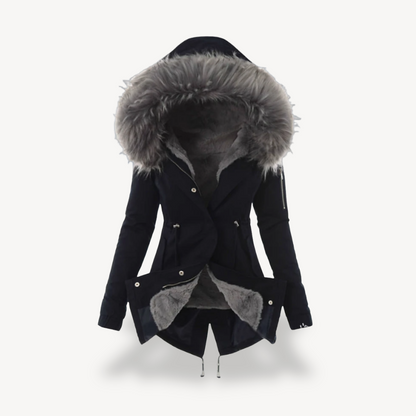 Warm Fleece Lined Women's Hooded Jacket