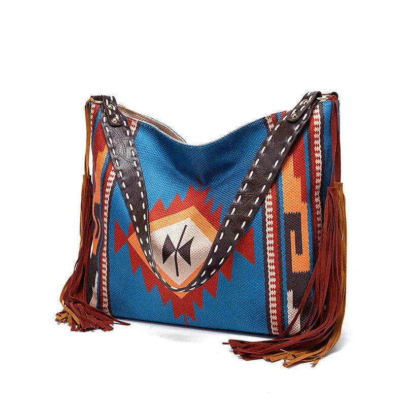 Vintage Fringed Hobo Handbag
