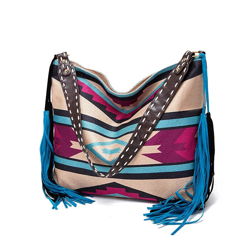 Vintage Fringed Hobo Handbag