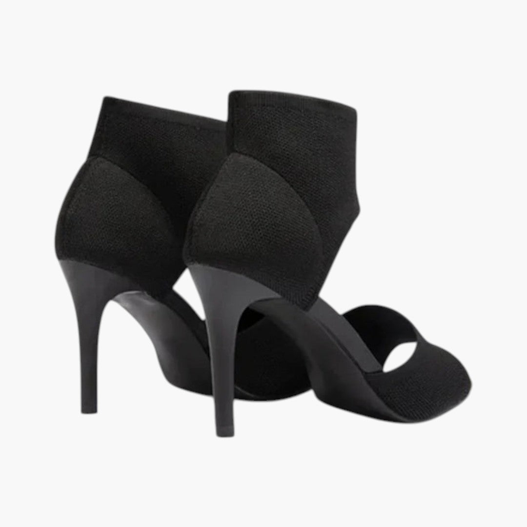 Women's Stylish Leather Heeled Platform Sandals