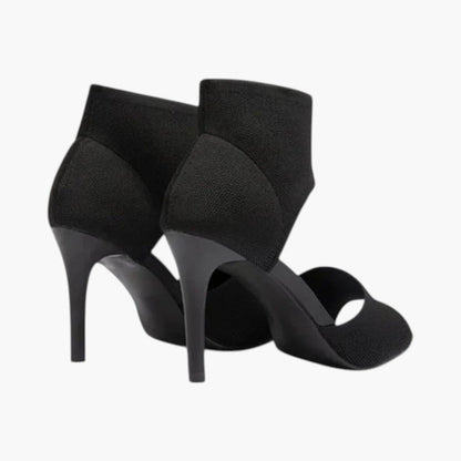 Women's Stylish Leather Heeled Platform Sandals