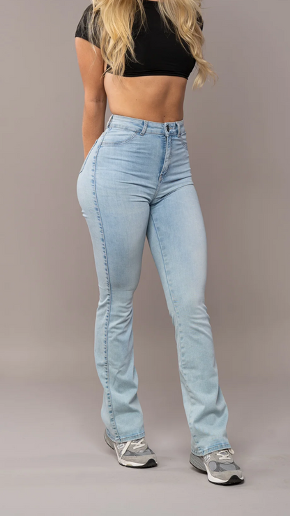 Women's Classic High Waist Flare Denim Jeans