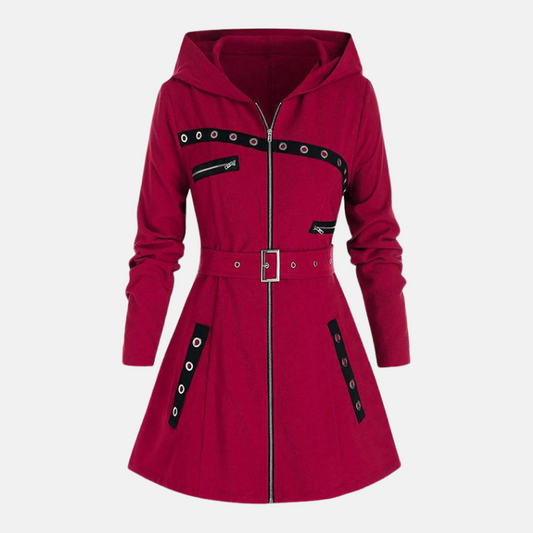 Slim Fit Ladies Waterproof Coat - OutfitLondon