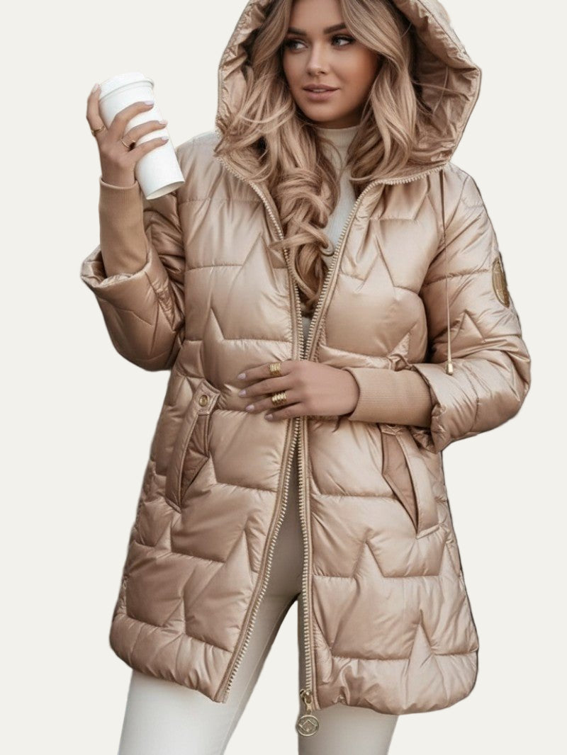 Glossy Waterproof Puffer Jacket - OutfitLondon