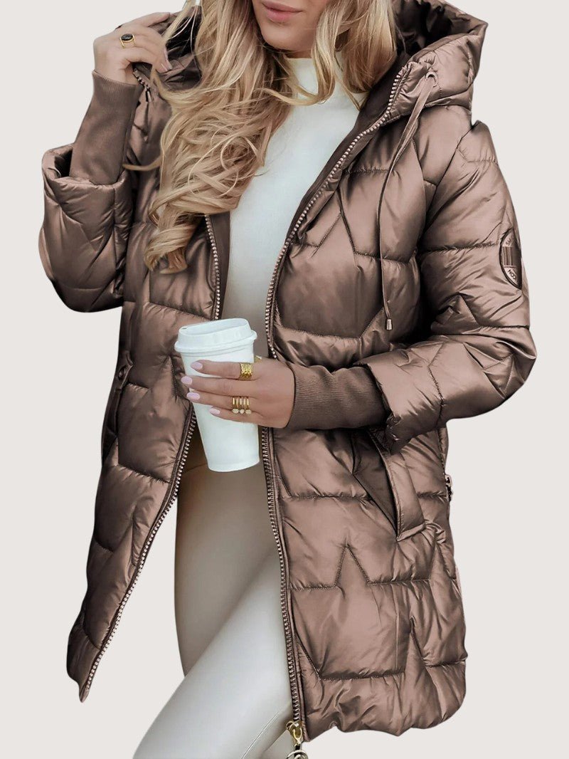 Glossy Waterproof Puffer Jacket