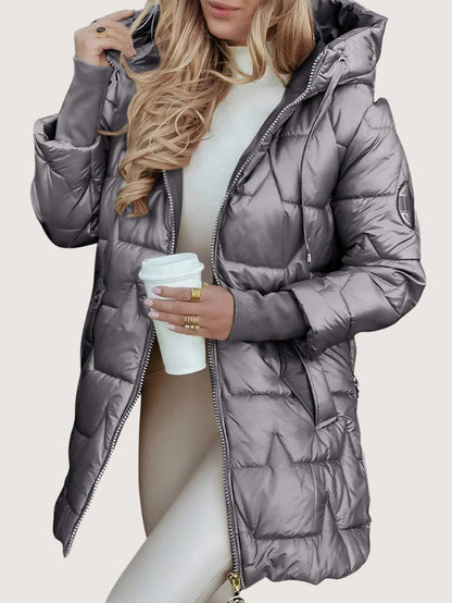 Glossy Waterproof Puffer Jacket