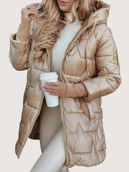 Glossy Waterproof Puffer Jacket