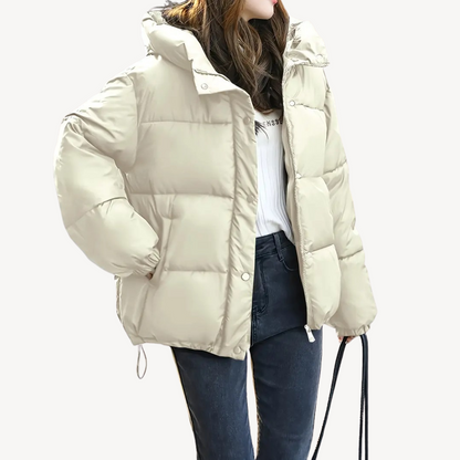 Warm Short Down Filled Coat - OutfitLondon
