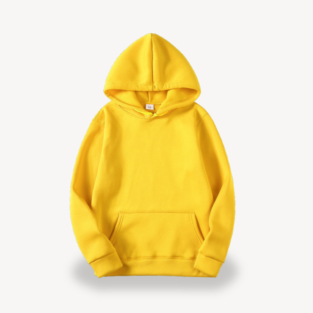 Relaxed Fit Basic Hooded Sweatshirt - OutfitLondon