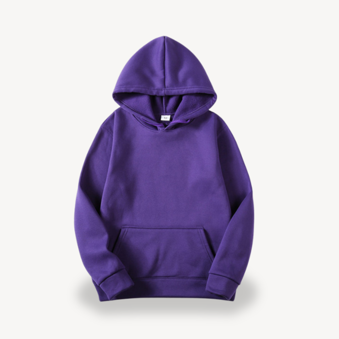 Relaxed Fit Basic Hooded Sweatshirt