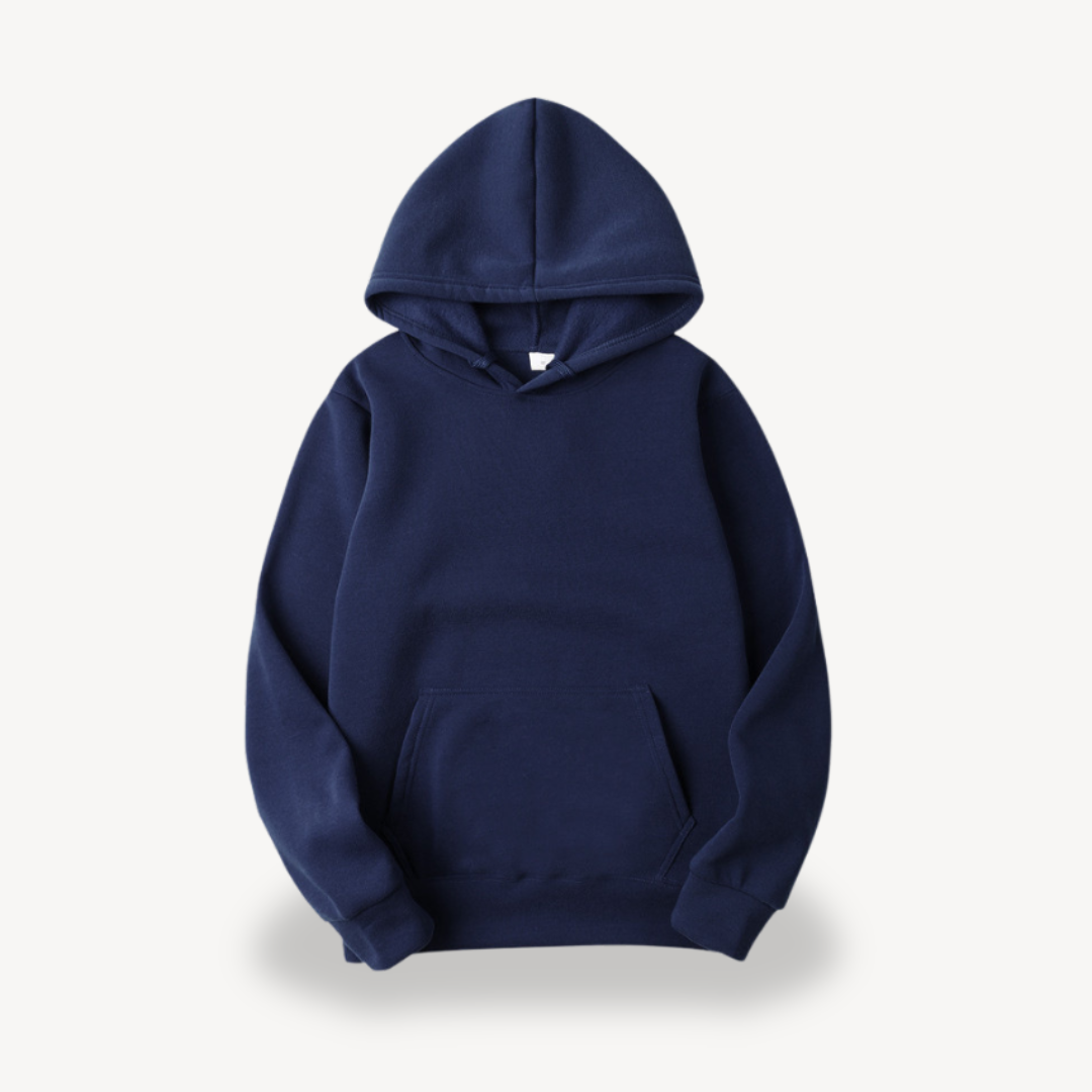 Relaxed Fit Basic Hooded Sweatshirt