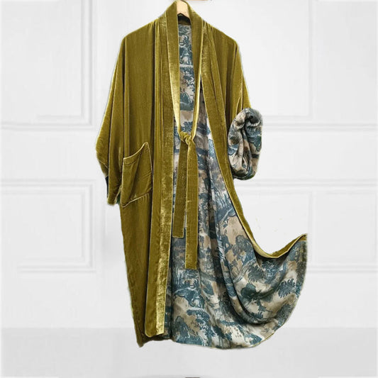 Vibrant Graphic Print Open Front Cardigan - OutfitLondon