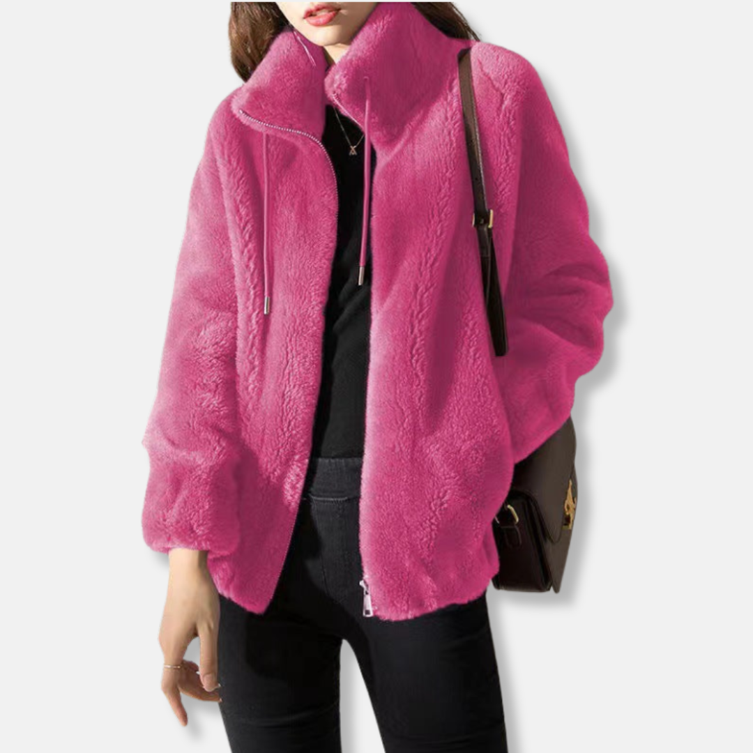 Soft Women's Fleece Bomber Jacket