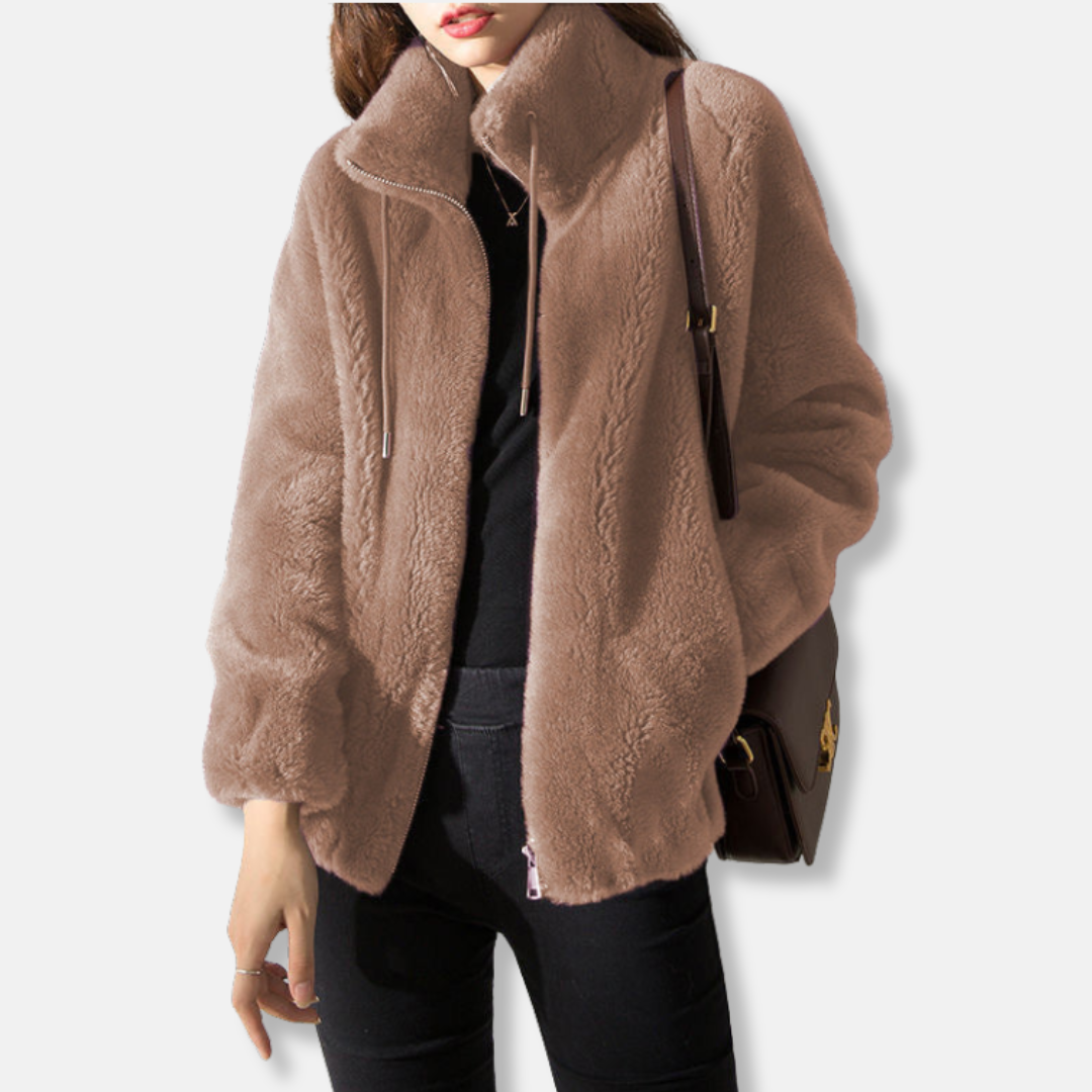 Soft Women's Fleece Bomber Jacket